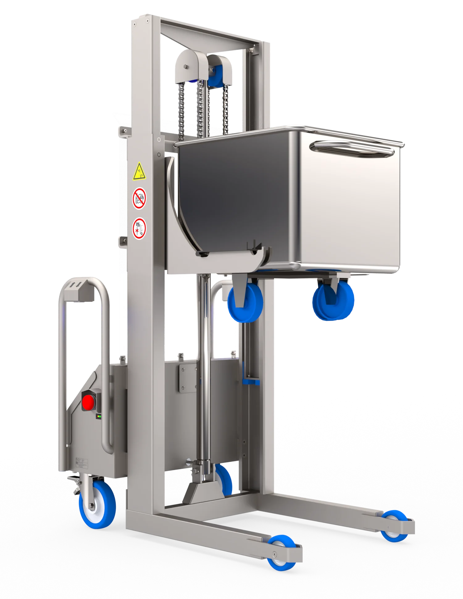 Backsaver SNT, elevatore-impilatore per vagonetti
